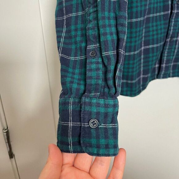 Cotton On Vintage Re-Mastered Mens Shirt Size M Plaid Flannel Long Sleeve Green - Picture 5 of 12